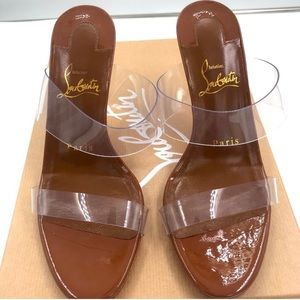 Christian Louboutin Just Nothing PVC Mules 36.5